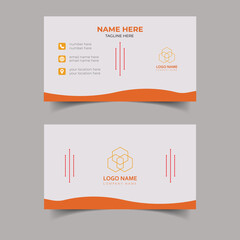 Creative and professional business card design.Double-sided creative business card template. Modern simple business card template.