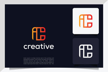 initial letter ic logo design vector illustration template