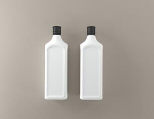 3D Rendered Bottles Mockup Template