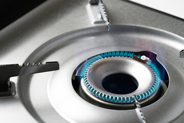 カセットコンロの火