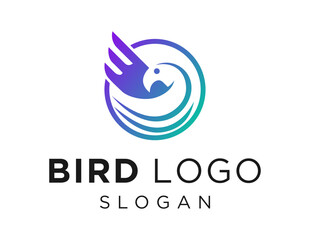 Logo about Bird on white background. created using the CorelDraw application.