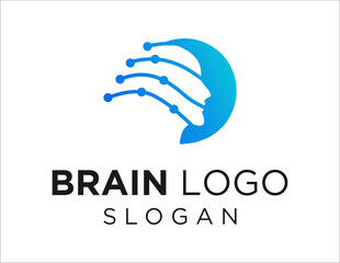 Logo about Brain on white background. created using the CorelDraw application.