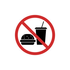 No Eating Sign and symbol