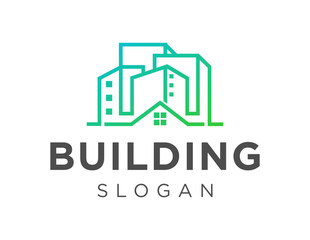 Logo about Building on white background. created using the CorelDraw application.