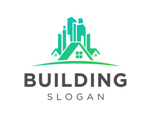 Fototapeta premium Logo about Building on white background. created using the CorelDraw application.