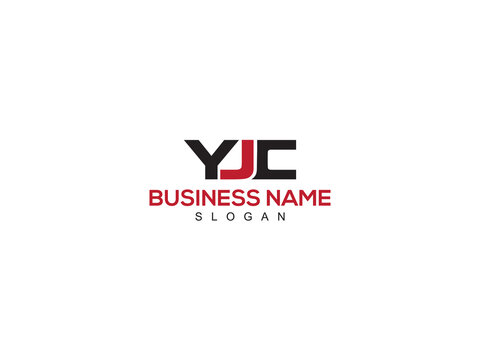 YJC y j c Initials Alphabet Letter Logo Monogram
