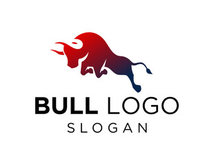 Logo about Bull on white background. created using the CorelDraw application.