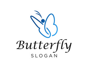 Logo about Butterfly on white background. created using the CorelDraw application.