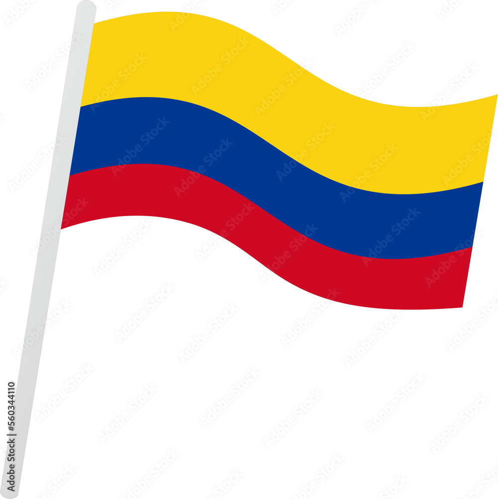 Wall mural colombia flag 2023011124