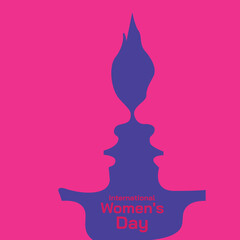 International women's day concept story template