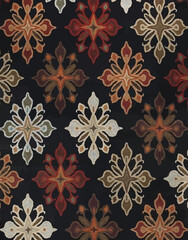 Ikat Seamless Background Pattern  digital printing textile illustration