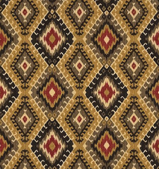 Ikat Seamless Background Pattern  digital printing textile illustration