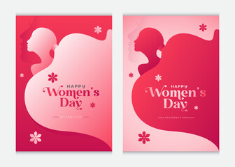 Happy Women's Day Vector Poster Background Design Template