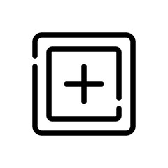 Fototapeta premium add line icon