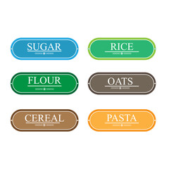 Vector vintage Color label stickers frame