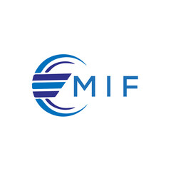 MIF letter logo. MIF blue image on white background. MIF vector logo design for entrepreneur and business. MIF best icon.	
 - obrazy, fototapety, plakaty