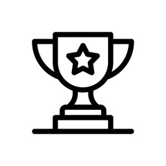 trophy line icon