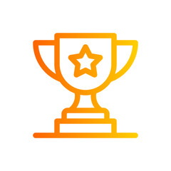 trophy gradient icon
