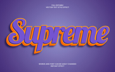 Supreme Text Effect