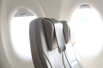 view of window in airplane