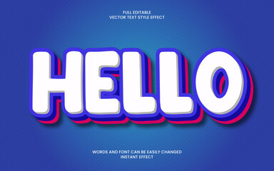 Hello Text Effect