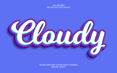 Cloudy Text Effect