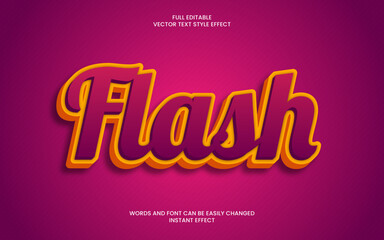 Flash Text Effect