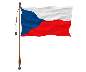 National Flag Czech Republic. Background  with flag  of Czech Republic