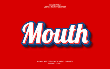 Mouth Text Effect 