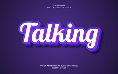 Obraz premium Talking Text Effect