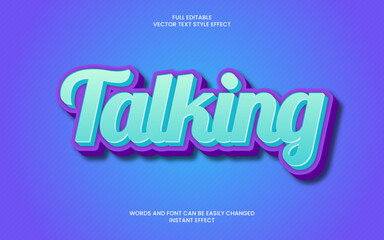 Obraz premium Talking Text Effect