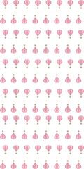 Pink balon illustration background