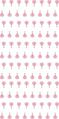 Pink balon illustration background