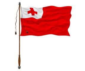 National flag of Tonga Background  with flag of Tonga.