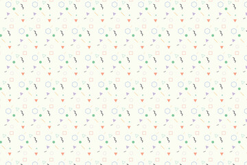 Pattern with geometric elements, abstract background, vector pattern for design. Illustration