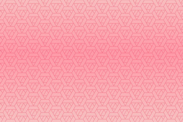 pattern with geometric elements in pink tones, abstract background, vector pattern for design illustration