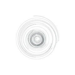 circle   spiral  isolated vector illustration 