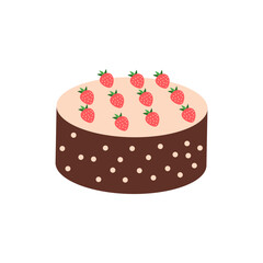 Ilustrasi Kue Ulang Tahun Untuk Elemen Desain Vektor