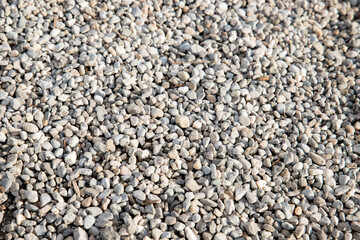 texture of small gray stones