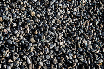 texture of small gray stones