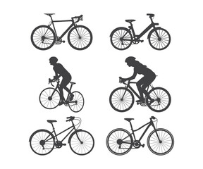 Cycling SVG Cut files, Cycling Silhouette, Cycling EPS,