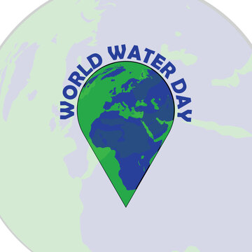 world water day poster design template