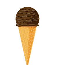 ice cream cone isolate element