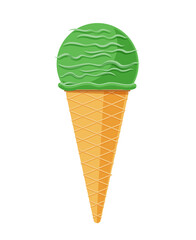 ice cream cone isolate element