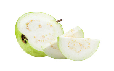 slice of guava fruit on transparent png