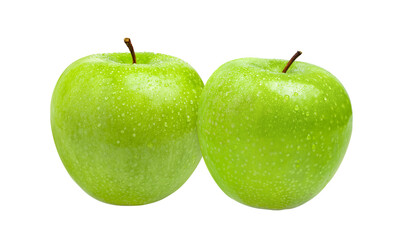 fresh green apple isolated on transparent png