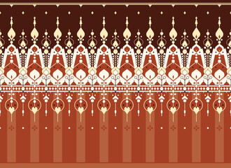 geometric ethnic fabric seamless pattern