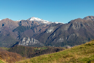 alpine landscape in the autumn time