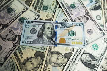 banknotes of different denominations, cash dolors