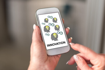 Innovation concept on a smartphone